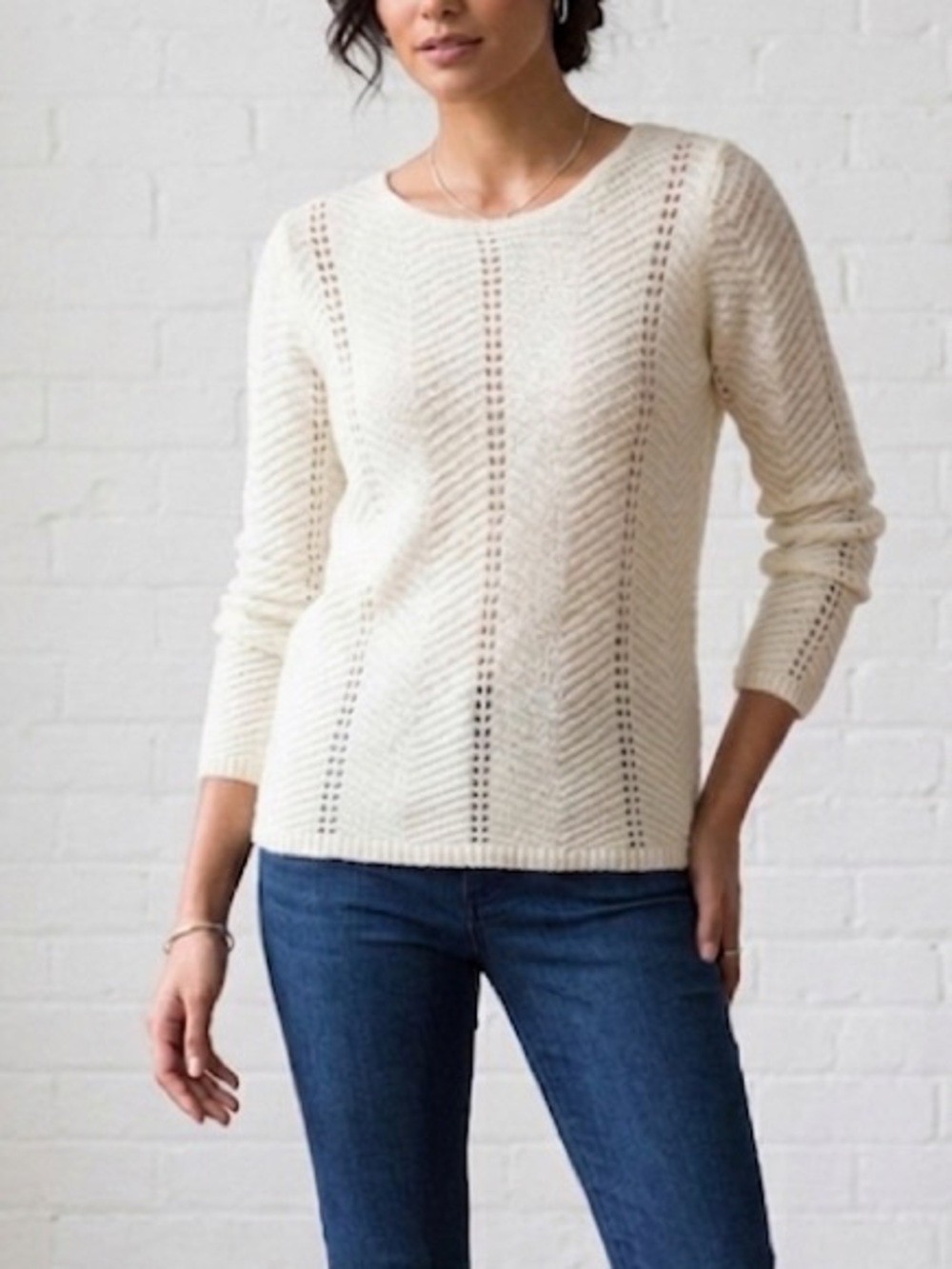 Bartolini Lightweight Open Knit Sweater Size Medium Acrylic/Mohair